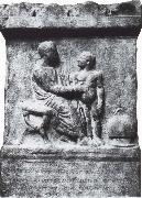 ett grekiskt monument over en lakare, jonathan miller